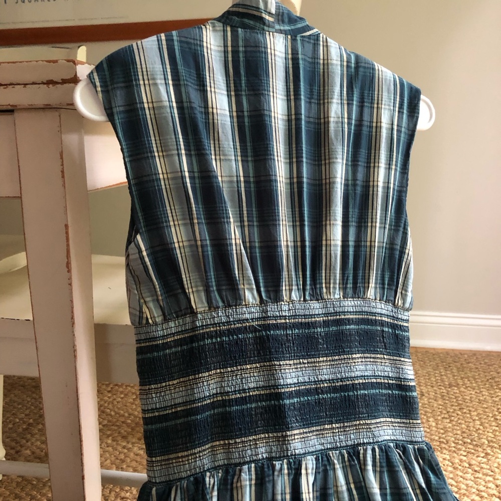 New: Anthropologie Tommie Zip-Front Midi Dress. Plaid. Pockets. Size XS - Picture 10 of 16